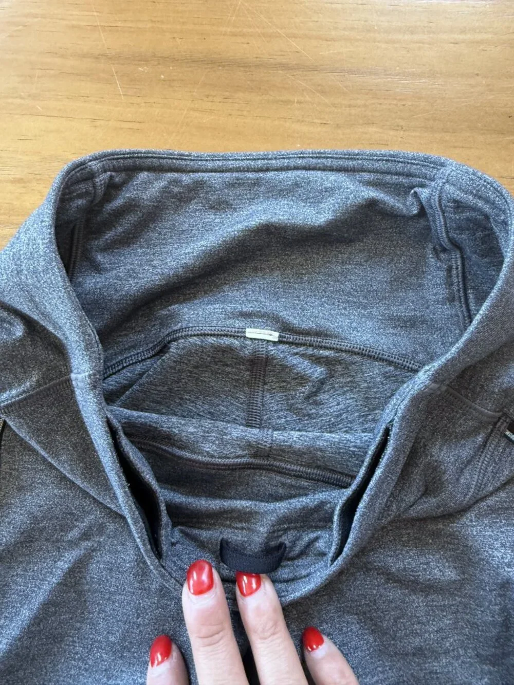 Lululemon Heather Gray Reflective Side-Zip Leggings Size 6